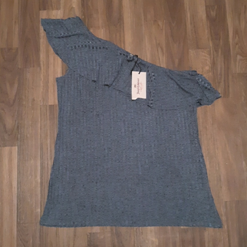 NEW! JUICY COUTURE ONE SHOULDER  TOP SZ M